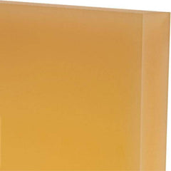 Made in USA - 1" Thick x 12" Wide x 1' Long, Polyurethane Sheet - Natural, 95A Hardness, ±0.025 Tolerance - Apex Tool & Supply