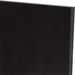 Made in USA - 1/4" Thick x 48" Wide x 2' Long, Polyurethane Sheet - Black, 60A Hardness, ±0.015 Tolerance - Apex Tool & Supply