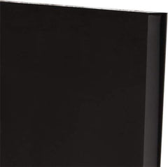 Made in USA - 3/4" Thick x 12" Wide x 1' Long, Polyurethane Sheet - Black, 60A Hardness, ±0.025 Tolerance - Apex Tool & Supply