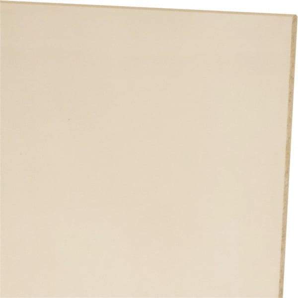 Made in USA - 1/8" Thick x 24" Wide x 1' Long, Polyurethane Sheet - Natural, 60A Hardness, ±0.010 Tolerance - Apex Tool & Supply