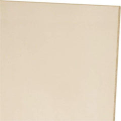 Made in USA - 1/8" Thick x 24" Wide x 1' Long, Polyurethane Sheet - Natural, 60A Hardness, ±0.010 Tolerance - Apex Tool & Supply