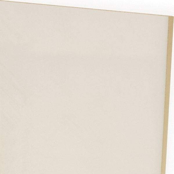 Made in USA - 3/16" Thick x 12" Wide x 1' Long, Polyurethane Sheet - Natural, 60A Hardness, ±0.010 Tolerance - Apex Tool & Supply