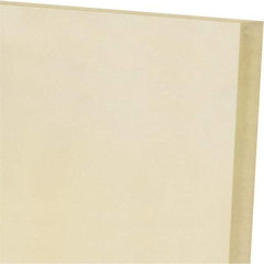 Made in USA - 1/2" Thick x 12" Wide x 1' Long, Polyurethane Sheet - Natural, 60A Hardness, ±0.025 Tolerance - Apex Tool & Supply