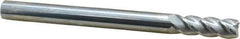 Accupro - 1/2", 4 Flute, Single End, Solid Carbide, 0.03" Corner Radius End Mill - 6" OAL, 40° Helix, Right Hand Flute, 1-1/2" LOC, Right Hand Cut - Apex Tool & Supply