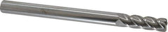 Accupro - 1/2", 4 Flute, Single End, Solid Carbide, 0.06" Corner Radius End Mill - 6" OAL, 40° Helix, Right Hand Flute, 1-1/2" LOC, Right Hand Cut - Apex Tool & Supply