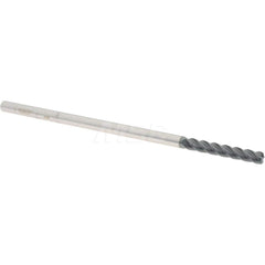 Accupro - 1/4" Diam 4 Flute Solid Carbide 0.045" Corner Radius End Mill - Apex Tool & Supply