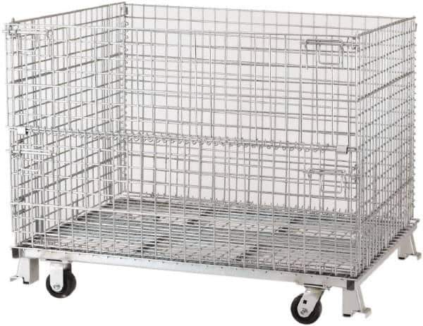 Nashville Wire - 40" Deep, Rectangular Steel Wire Basket - 36" High - Apex Tool & Supply