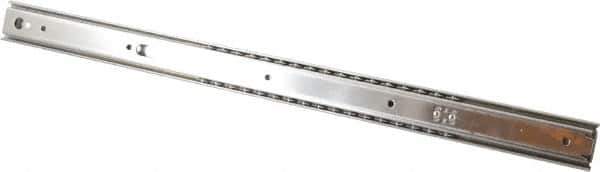 Sugatsune - 20" Slide Length, 15" Travel Length, Stainless Steel Ball Bearing Slide - 81 Lb Capacity at Full Extension - Apex Tool & Supply
