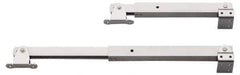 Sugatsune - 15-49/64" OAL x 1-25/32" Wide, 154 Lb Capacity, Heavy Duty Lid Stay - Only One Stay per Lid Required, 7/32" Mounting Hole Diam, 90° Max Opening, Satin 304 Stainless Steel - Apex Tool & Supply