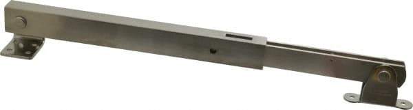 Sugatsune - 19-45/64" OAL x 1-25/32" Wide, 154 Lb Capacity, Heavy Duty Lid Stay - Only One Stay per Lid Required, 7/32" Mounting Hole Diam, 90° Max Opening, Satin 304 Stainless Steel - Apex Tool & Supply