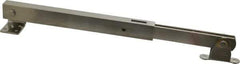 Sugatsune - 19-45/64" OAL x 1-25/32" Wide, 154 Lb Capacity, Heavy Duty Lid Stay - Only One Stay per Lid Required, 7/32" Mounting Hole Diam, 90° Max Opening, Satin 304 Stainless Steel - Apex Tool & Supply