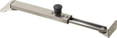 Sugatsune - 9-17/64" OAL x 1-29/32" Wide, 66 Lb Capacity, Lid Stay with Lock - Only One Stay per Lid Required, 11/64" Mounting Hole Diam, 90° Max Opening, Satin 304 Stainless Steel & ABS - Apex Tool & Supply