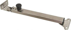 Sugatsune - 12-7/32" OAL x 1-29/32" Wide, 66 Lb Capacity, Lid Stay with Lock - Only One Stay per Lid Required, 11/64" Mounting Hole Diam, 90° Max Opening, Satin 304 Stainless Steel & ABS - Apex Tool & Supply