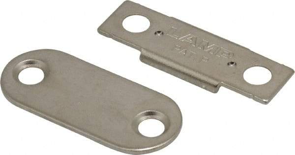 Sugatsune - 1-25/64" Long x 12" Wide x 2.2" High, Neodymium & Steel Ultra Thin Magnetic Catch - Nickel Coated, 5.9 Magnetic Force, 1-25/64" Long Strike, 15" Wide Strike - Apex Tool & Supply