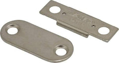 Sugatsune - 1-25/64" Long x 12" Wide x 2.2" High, Neodymium & Steel Ultra Thin Magnetic Catch - Nickel Coated, 5.9 Magnetic Force, 1-25/64" Long Strike, 15" Wide Strike - Apex Tool & Supply