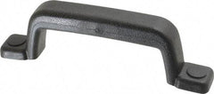 Sugatsune - Polyurethane Around Steel Core Chest Handle - 185mm Wide x 2-1/16" High, Black Coated, 2 Holes - Apex Tool & Supply