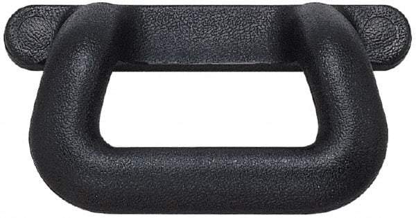 Sugatsune - Polyurethane Around Steel Core Chest Handle - 175mm Wide x 2-39/64" High, Black Coated, 2 Holes - Apex Tool & Supply
