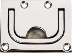 Sugatsune - Polished Finish 316 Stainless Steel Trap Door Ring - 1/4" Mortise Depth, 2-1/4" High x 3" Wide - Apex Tool & Supply