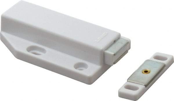 Sugatsune - 2-15/16" Long x 1-13/16" Wide x 21/32" High, Magnetic Touch Latch (Long Stroke) - ABS Plastic & Steel, with Yellow Chromate Finish - Apex Tool & Supply