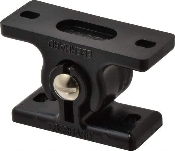Sugatsune - 2-17/64" Long x 1" Wide x 1-1/4" High, Polyamide Adjustable Knuckle Catch - Black Coated, 18 - 44 Magnetic Force, 18-44 N/Lb Pull Force, 29-59 N/Lb Push Force, 2-41/64" Long Strike, 1-1/4" Wide Strike - Apex Tool & Supply