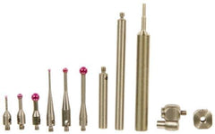 SPI - 11 Piece, CMM Stylus Kit - Include 2 Stylus Extensions, 6 Ruby Ball Stylus, 8mm Swivel, Cross Head, Custom Fit Case, Stylus Wrench - Apex Tool & Supply