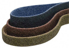 Brite Star - 3" Wide x 132" OAL, 120 Grit, Aluminum Oxide Abrasive Belt - Aluminum Oxide, Medium, Nonwoven, Series SC-LS - Apex Tool & Supply