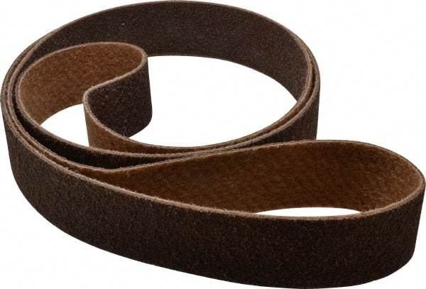 Brite Star - 3" Wide x 132" OAL, 80 Grit, Aluminum Oxide Abrasive Belt - Aluminum Oxide, Coarse, Nonwoven, Series SC-BS - Apex Tool & Supply