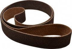 Brite Star - 3" Wide x 132" OAL, 80 Grit, Aluminum Oxide Abrasive Belt - Aluminum Oxide, Coarse, Nonwoven, Series SC-BS - Apex Tool & Supply