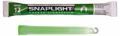 Cyalume - 10 Piece Green Chemical Lightstick - 6 Inch Long, 12 Hours Illumination Time, Nonflammable, Nontoxic and Waterproof, Snap and Shake Activation Method - Apex Tool & Supply