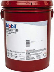 Mobil - Mobilmet 766, 5 Gal Pail Cutting Fluid - Straight Oil, For Automatic Lathe Operations, Broaching, Gear Shaving, Milling, Parting-Off, Planing, Shaping, Tapping, Threading - Apex Tool & Supply