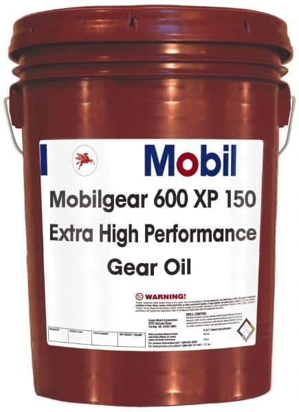 Mobil - 5 Gal Pail, Mineral Gear Oil - ISO 150 - Apex Tool & Supply