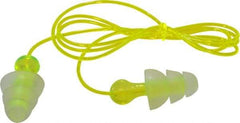 3M - Reusable, Corded, 26 dB, Flange Earplugs - Translucent, 100 Pairs - Apex Tool & Supply