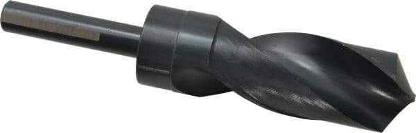 Chicago-Latrobe - 1-9/32" Drill, 118° Point, High Speed Steel Silver Deming & Reduced Shank Drill Bit - Oxide Finish, 6" OAL, Flats on Shank, 3-1/8" Flute Length, Right Hand Cut, Standard Point, Spiral Flute, Regular Spiral - Apex Tool & Supply