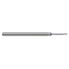 Variable Helix End Mills for Aluminum Alloys - 0.0470″ (3/64″) Cutter Diameter × 0.0710″ Length of Cut × 0.2500″ (1/4″) Reach Carbide Square End Mill for Aluminum Alloys, 3 Flutes, TiB2 Coated