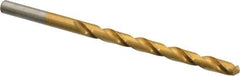 Chicago-Latrobe - #3 118° High Speed Steel Jobber Drill - TiN Finish, Right Hand Cut, Spiral Flute, Straight Shank, 3-3/4" OAL, Standard Point - Apex Tool & Supply