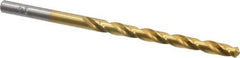 Chicago-Latrobe - #14 118° High Speed Steel Jobber Drill - TiN Finish, Right Hand Cut, Spiral Flute, Straight Shank, 3-3/8" OAL, Standard Point - Apex Tool & Supply