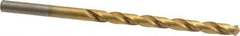 Chicago-Latrobe - #16 118° High Speed Steel Jobber Drill - TiN Finish, Right Hand Cut, Spiral Flute, Straight Shank, 3-3/8" OAL, Standard Point - Apex Tool & Supply