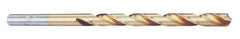 Chicago-Latrobe - Letter Q 118° High Speed Steel Jobber Drill - TiN Finish, Right Hand Cut, Spiral Flute, Straight Shank, 4-3/4" OAL, Standard Point - Apex Tool & Supply