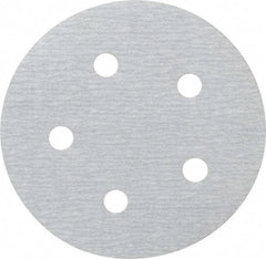 Made in USA - 5" Diam, 400 Grit, Silicon Carbide Hook & Loop Disc - Super Fine Grade, Coated, B Weight Paper Backing, - Apex Tool & Supply