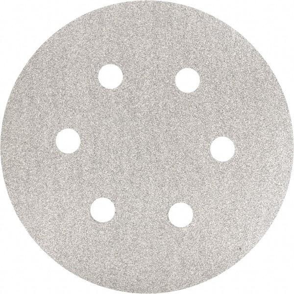 Made in USA - 6" Diam, 80 Grit, Silicon Carbide Hook & Loop Disc - Medium Grade, Coated, C Weight Paper Backing, - Apex Tool & Supply