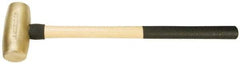 American Hammer - 10 Lb Head 2" Face Brass Head Hammer - 26" OAL, Wood Handle - Apex Tool & Supply