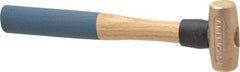 American Hammer - 1-1/2 Lb Head 1-3/8" Face Bronze Nonmarring Hammer - 12" OAL, Wood Handle - Apex Tool & Supply