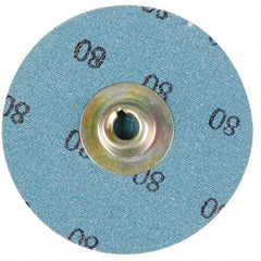Standard Abrasives - 1" Disc Diam, 24 Grit, Aluminum Oxide Quick Change Disc - Type S Attaching System, Coated, Brown, Very Coarse Grade, 20,000 RPM - Apex Tool & Supply