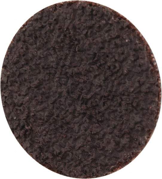 Tru-Maxx - 1" Disc Diam, 36 Grit, Aluminum Oxide Quick Change Disc - Type S Attaching System, Coated, Brown, Very Coarse Grade, 30,000 RPM - Apex Tool & Supply