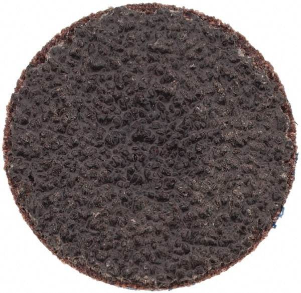 Tru-Maxx - 1" Disc Diam, 40 Grit, Aluminum Oxide Quick Change Disc - Type S Attaching System, Coated, Brown, Coarse Grade, 30,000 RPM - Apex Tool & Supply