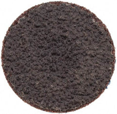 Tru-Maxx - 1" Disc Diam, 40 Grit, Aluminum Oxide Quick Change Disc - Type S Attaching System, Coated, Brown, Coarse Grade, 30,000 RPM - Apex Tool & Supply