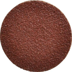 Tru-Maxx - 1-1/2" Disc Diam, 50 Grit, Aluminum Oxide Quick Change Disc - Type S Attaching System, Coated, Brown, Coarse Grade, 30,000 RPM - Apex Tool & Supply