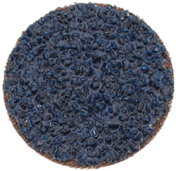 Tru-Maxx - 1" Disc Diam, 36 Grit, Zirconia Alumina Quick Change Disc - Type S Attaching System, Coated, Blue, Very Coarse Grade, 20,000 RPM - Apex Tool & Supply