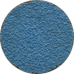Tru-Maxx - 1" Disc Diam, 60 Grit, Zirconia Alumina Quick Change Disc - Type S Attaching System, Coated, Blue, Medium Grade, 20,000 RPM - Apex Tool & Supply