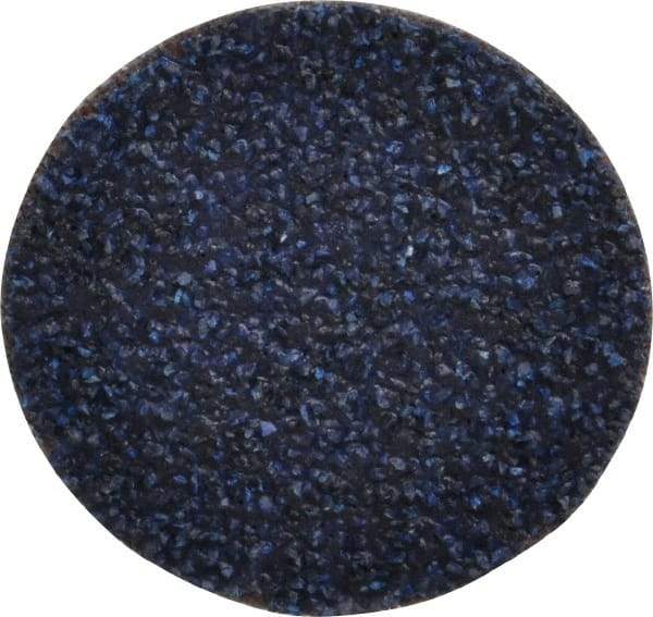 Tru-Maxx - 1-1/2" Disc Diam, 36 Grit, Zirconia Alumina Quick Change Disc - Type S Attaching System, Coated, Blue, Very Coarse Grade, 30,000 RPM - Apex Tool & Supply
